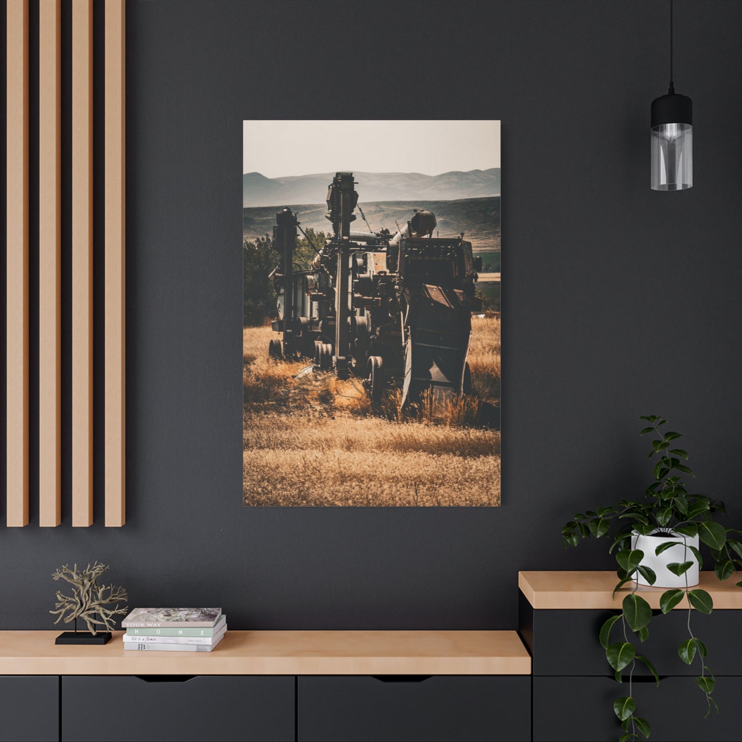 Rustic Farm Equipment Canvas