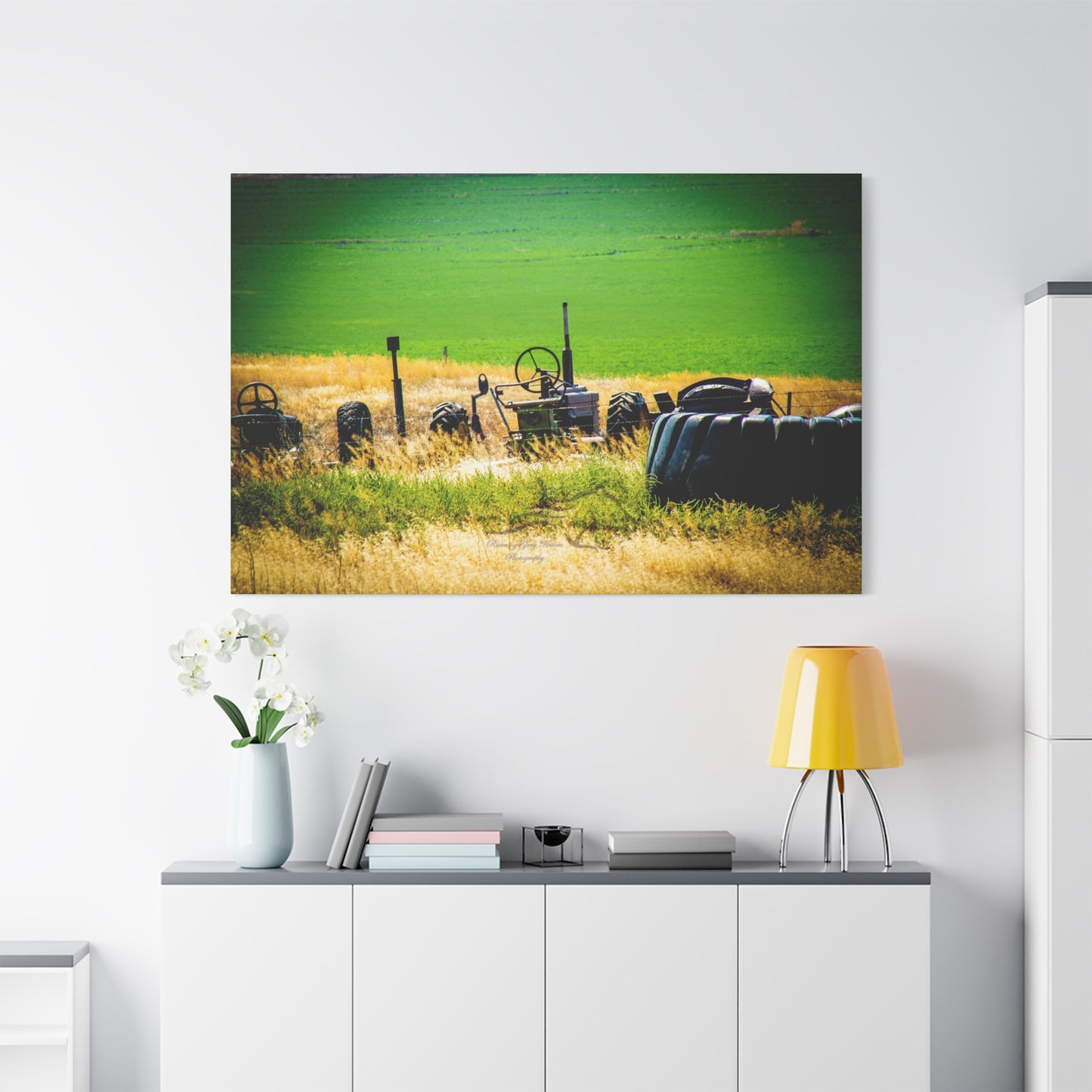 Rustic Tractor Canvas