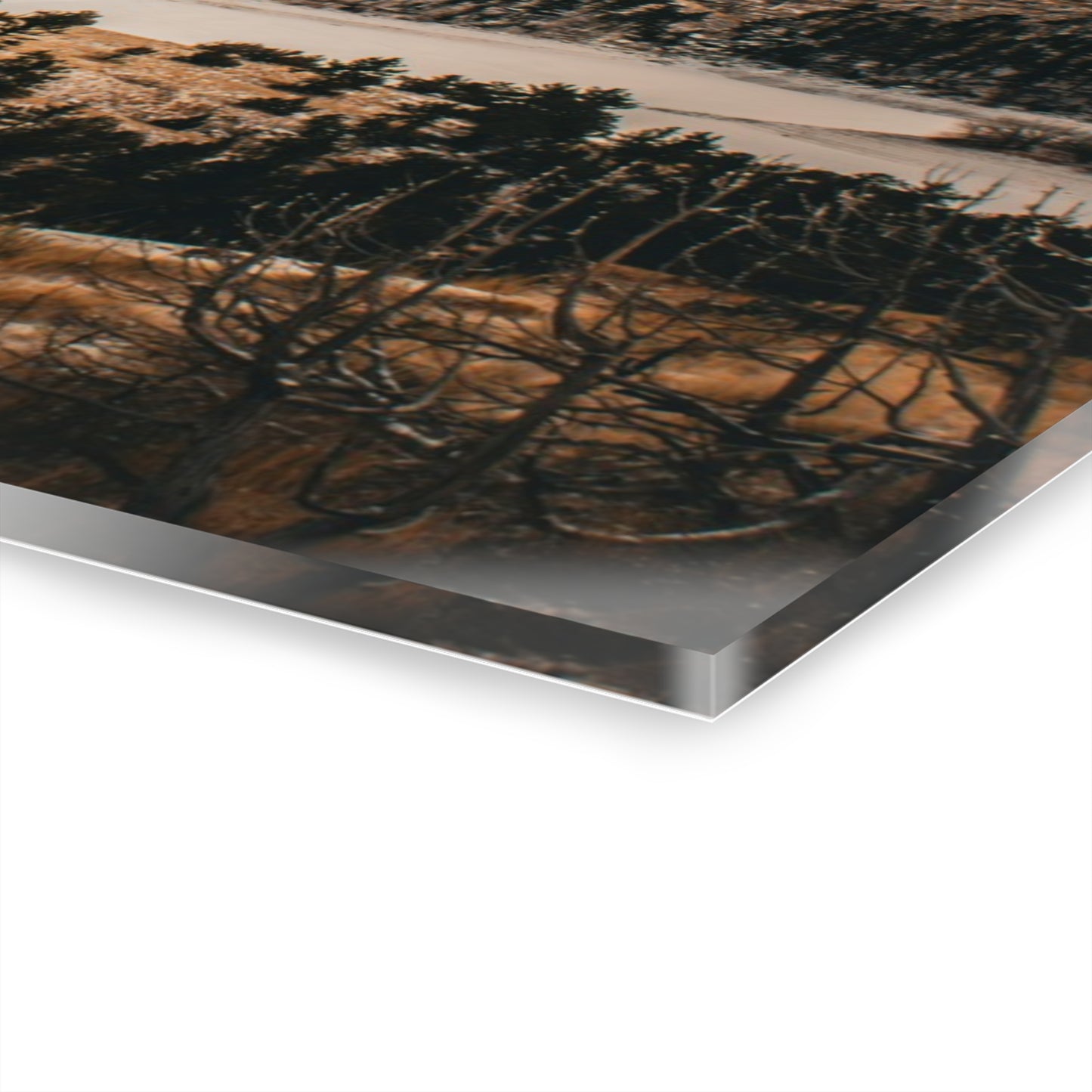 Rustic Mountain Landscape Acrylic